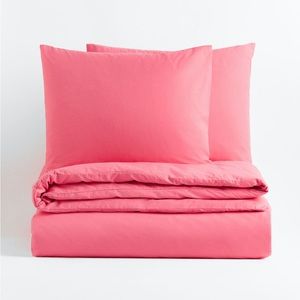 Cotton King Size Duvet Cover and Two Pillowcases